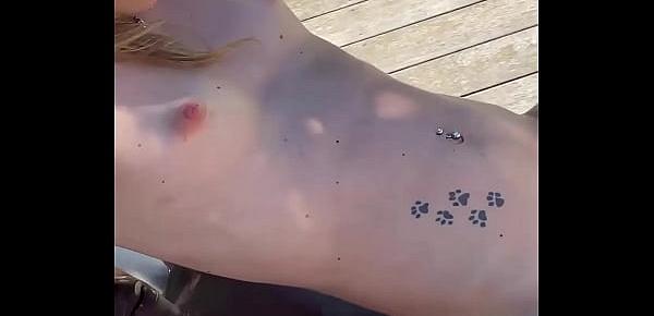 BBC anal French blonde teen Angel Emily outdoor summer sex - MySexMobile